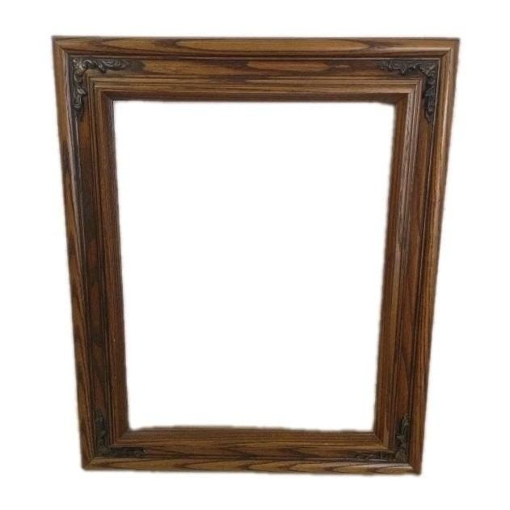 Vtg Wood Art Picture Frame Ornate Accent 15X18" Inner 11X14" No Glass Pro Craft